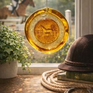 Amber Glass Suncatcher